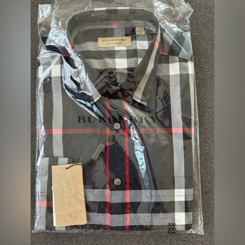 Authentic, brand new Burberry button down XXL